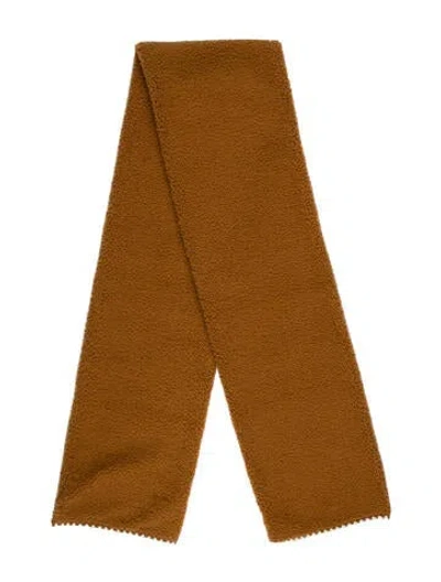 Pre-owned Ugg Faux Fur Scarf In Brown