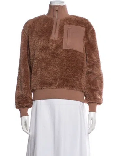 Pre-owned Ugg Faux Fur Top In Neutral
