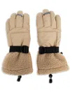 Ugg Faux-fur Trim Gloves In Neutrals