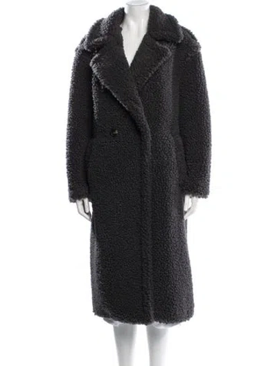 Pre-owned Ugg Faux Shearling Faux Fur Coat In Black