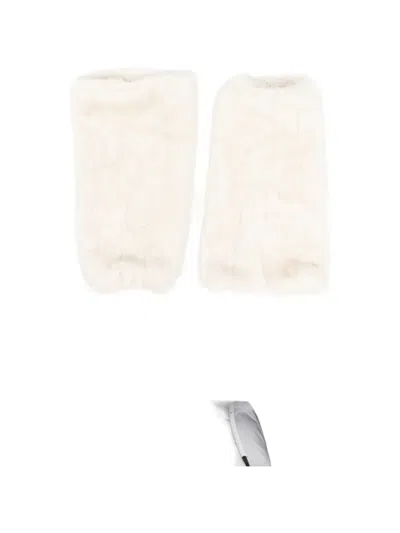 Ugg Faux-fur Leg Warmers In Neutrals