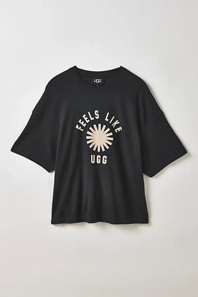 Ugg Feels Like  Graphic Tee In Charcoal, Men's At Urban Outfitters In Gray