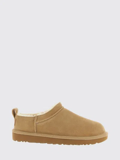 Ugg Flat Ankle Boot  Woman Color Beige In Brown