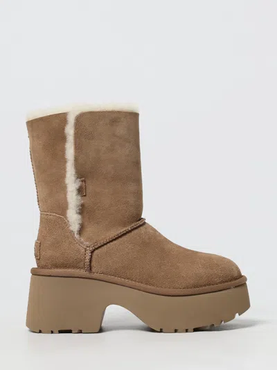Ugg Flat Ankle Boot  Woman Color Brown