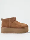 Ugg Classic Ultra Mini Platform Suede Boots In Hazel