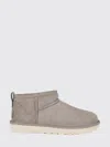 Ugg Flat Ankle Boot Woman  In Gray