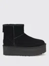 Ugg Flat Ankle Boots  Woman Color Black In Black