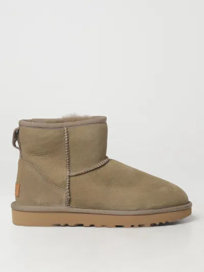Ugg Flat Ankle Boots  Woman Color Mud In Multi