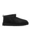 Ugg Suede Mini Boots Slippers In Black