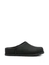 Ugg Round-toe Flat Mules In Black