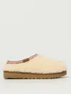 Ugg Ivory Eco Fut Tasman Maxi Curly Slippers In Nude