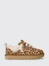 Ugg Leather Low-top Sneakers In Nude