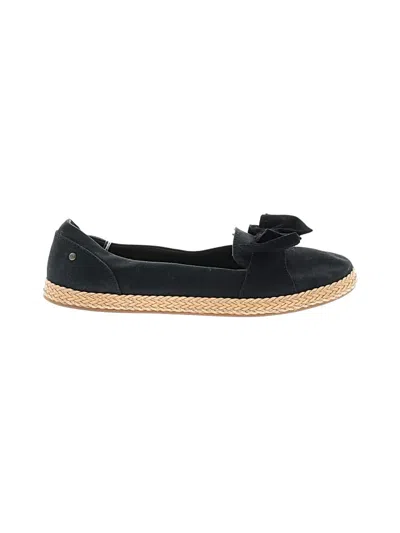 Pre-owned Ugg Flats In Black