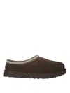 Ugg Mens Tasman Shearling-lined Suede Slippers Dark Brow In Brown