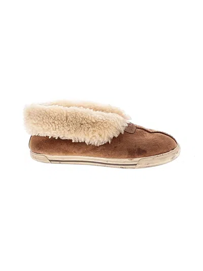 Pre-owned Ugg Flats In Tan