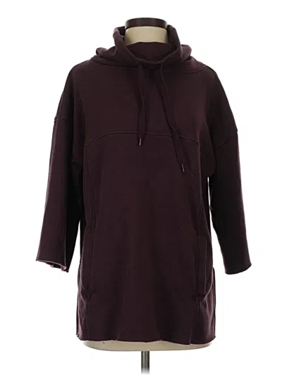 Pre-owned Ugg Fleece Jacket In Burgundy