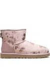Ugg Floral Foil Mini Boots In Animal Print