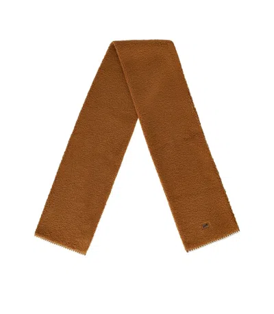 Ugg Fluff Chestnut Scarf In Brown