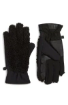 Ugg ® Fluff Faux Fur Gloves In Black
