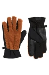 Ugg ® Fluff Faux Fur Gloves In Hardwood