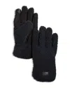 Ugg Fluff Gloves In Black