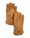 Ugg Fluff Gloves In Brown