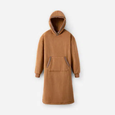 Ugg ®fluff Oversized Hoodie Fleece/recycled Materials Tops In Chestnut In Brown