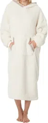 Ugg Fluff Oversized Hoodie In Ivory In Multi