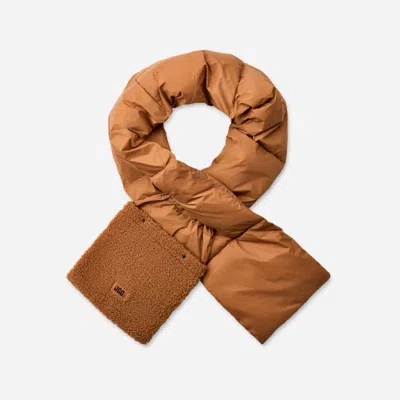 Ugg ®fluff Packable Scarf In Chestnut