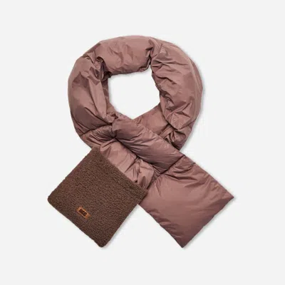 Ugg ®fluff Packable Scarf Nylon In Allspice In Brown