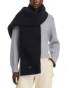 Ugg Fluff Scalloped Scarf In Black