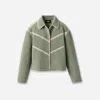 Ugg Ellison Fluff Shell Jacket In Green