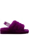 Ugg Fluff Yeah "berrylicious" Slides In Purple