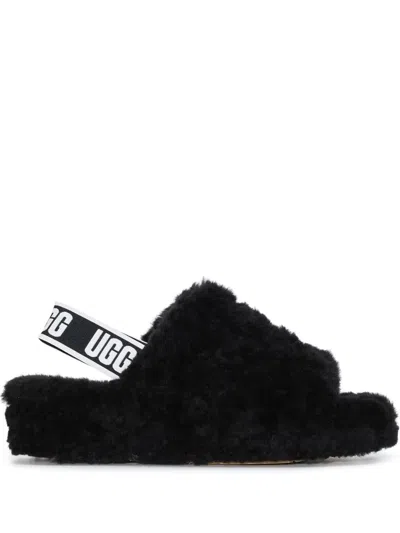 UGG FLUFF YEAH FLATFORM SLIPPERS