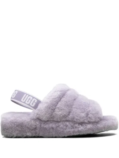 Ugg Fluff Yeah "grey Purple" Slippers