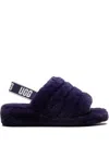 Ugg Fluff Yeah "berrylicious" Slides In Purple