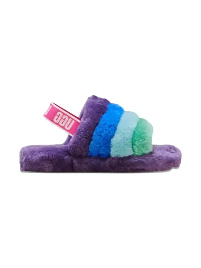 Ugg Babies' Fluff Yeah "purple" Slippers