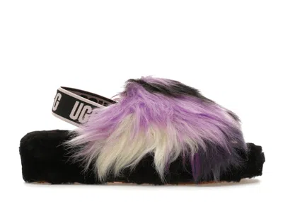 Pre-owned Ugg Fluff Yeah Slide Tie Dye (women's) Sneakers In Magnolia/black In Multi