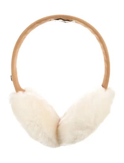 Pre-owned Ugg Foldable Shearling Earmuffs In Brown