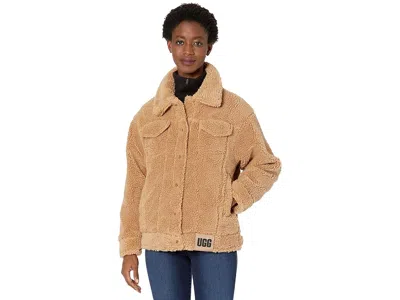 Ugg Frankie Sherpa Trucker Jacket In Brown
