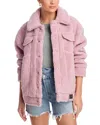 Ugg Frankie Sherpa Trucker Jacket In Ashen Rose