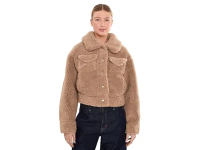 Ugg Frankie Short Trucker Jacket Women's Jacket Chestnut: 1x, Fleece/polyester