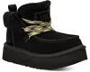 Ugg Funkarra Cabin Cuff 1143954 Womens 9 Black Suede Platform Ankle Boots Tf6716