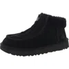 Ugg Funkarra Womens Suede Ankle Booties In Black