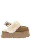 Ugg Sabot Platform In Suede And Shearling