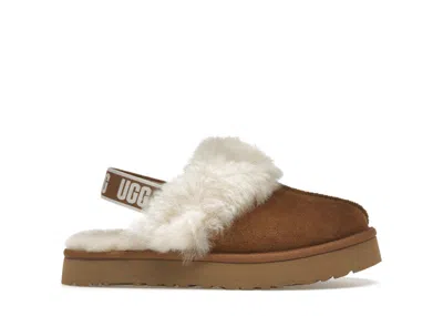 Pre-owned Ugg Funkette Slipper (kids) Sneakers In Chestnut