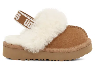 Pre-owned Ugg Funkette Slipper (toddler) Sneakers In Chestnut In Brown