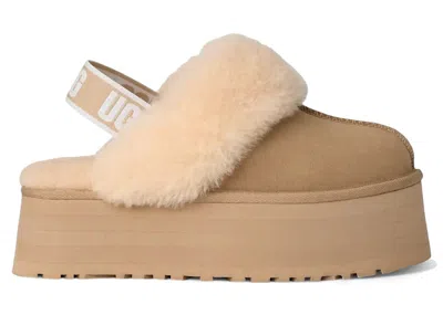 Pre-owned Ugg Funkette Slipper (women's) Sneakers In Mustard Seed In Yellow