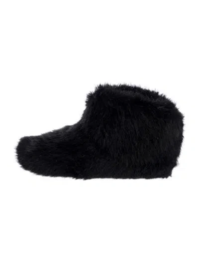 Pre-owned Ugg Fur Boots In Black