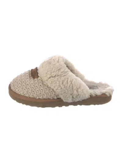 Pre-owned Ugg Fur Trim In Neutrals